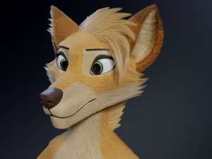Jully Anthro Fox 3D Model