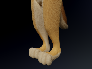 Jully Anthro Fox 3D Model