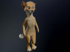 Jully Anthro Fox 3D Model