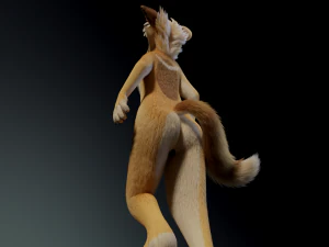 Jully Anthro Fox Modello 3D