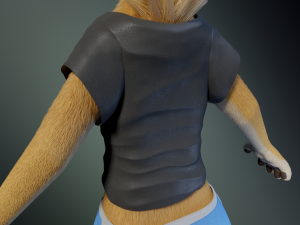 Jully Anthro Fox 3D Model