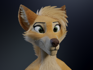 Jully Anthro Fox 3D Model