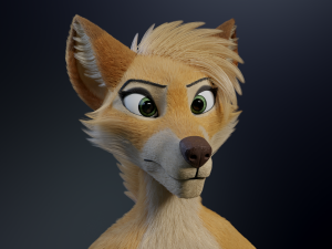 Jully Anthro Fox 3D Model