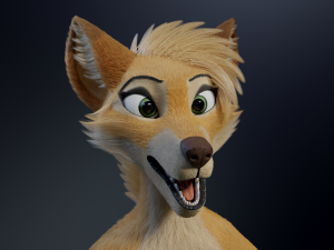 Jully Anthro Fox 3D Model