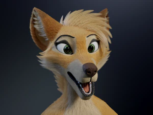 Jully Anthro Fox Modello 3D