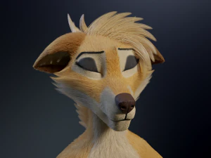 Jully Anthro Fox Modello 3D