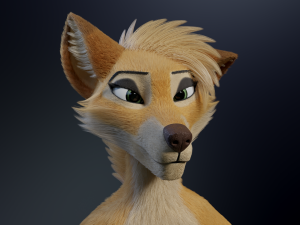 Jully Anthro Fox 3D Model