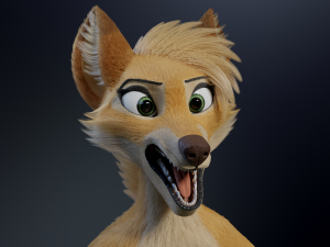 Jully Anthro Fox 3D Model