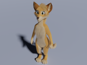 Jully Anthro Fox 3D Model