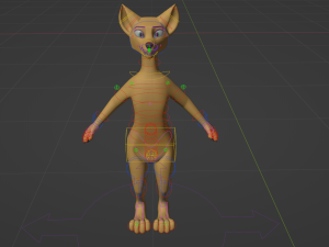 Jully Anthro Fox 3D Model