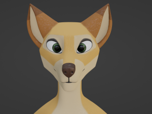 Jully Anthro Fox 3D Model