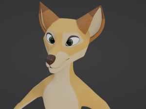 Jully Anthro Fox 3D Model