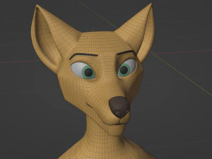 Jully Anthro Fox Modello 3D