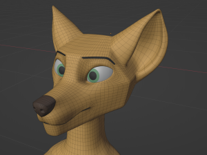 Jully Anthro Fox 3D Model