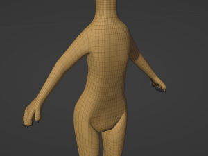 Jully Anthro Fox 3D Model