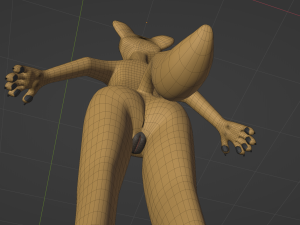 Jully Anthro Fox 3D Model