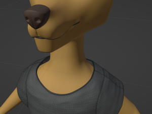 Jully Anthro Fox 3D Model