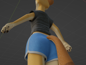 Jully Anthro Fox 3D Model