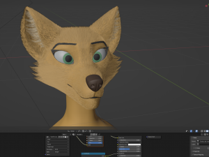Jully Anthro Fox 3D Model