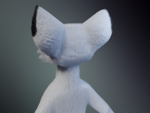 Sophia Anthro Arctic Fox Modelo 3D