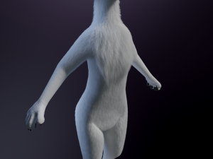 Sophia Anthro Arctic Fox Modelo 3D