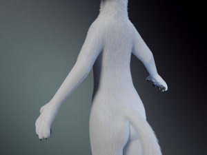 Sophia Anthro Arctic Fox Modelo 3D