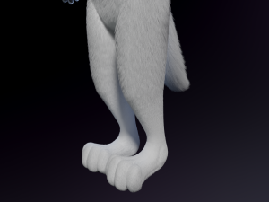 Sophia Anthro Arctic Fox Modelo 3D