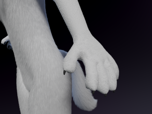 Sophia Anthro Arctic Fox Modelo 3D