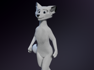Sophia Anthro Arctic Fox Modelo 3D