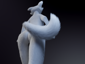 Sophia Anthro Arctic Fox Modelo 3D