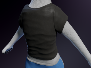Sophia Anthro Arctic Fox Modelo 3D