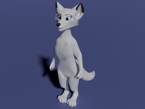Sophia Anthro Arctic Fox Modelo 3D