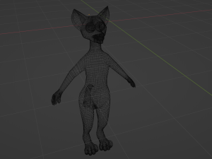 Sophia Anthro Arctic Fox Modelo 3D
