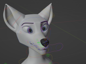 Sophia Anthro Arctic Fox Modelo 3D