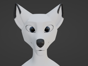 Sophia Anthro Arctic Fox Modelo 3D