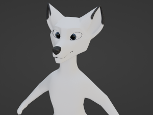 Sophia Anthro Arctic Fox Modelo 3D