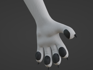 Sophia Anthro Arctic Fox Modelo 3D
