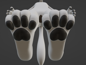 Sophia Anthro Arctic Fox Modelo 3D