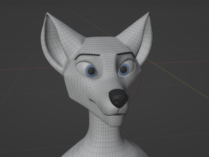 Sophia Anthro Arctic Fox Modelo 3D
