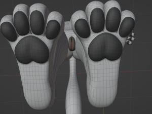 Sophia Anthro Arctic Fox Modelo 3D