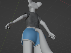 Sophia Anthro Arctic Fox Modelo 3D
