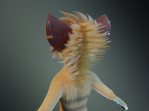 Aurora Anthro Cat Modelo 3D