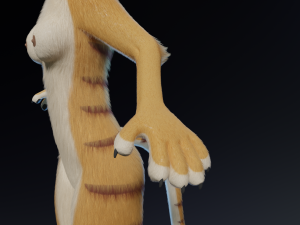 Aurora Anthro Cat Modelo 3D