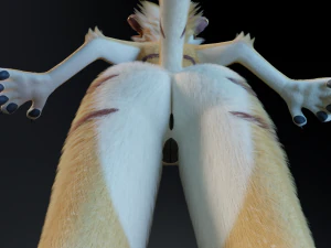 Aurora Anthro Cat 3D Model