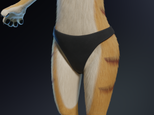 Aurora Anthro Cat Modelo 3D
