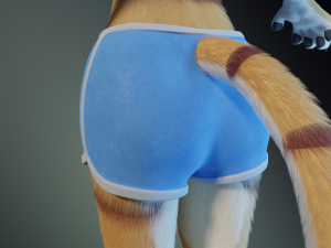 Aurora Anthro Cat Modelo 3D