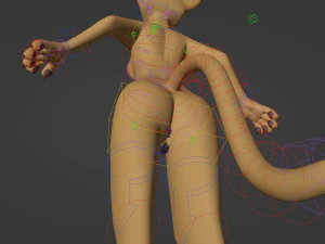 Aurora Anthro Cat 3D Model