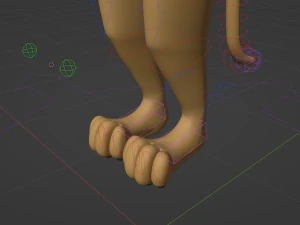 Aurora Anthro Cat 3D Model