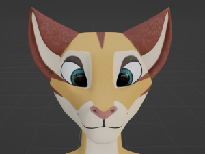 Aurora Anthro Cat Modelo 3D