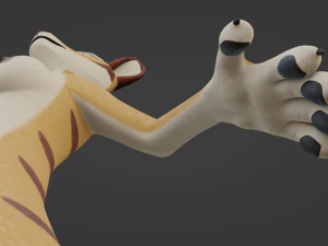 Aurora Anthro Cat 3D Model